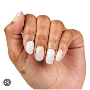 Color Street Spring Picnic 100% Pure Nail Polish *RETIRED* Easter Plaid White